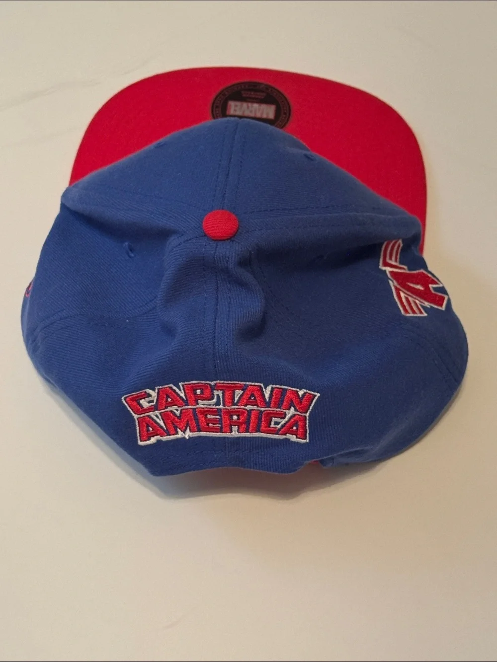 Marvel Captain America Kids Blue and Red Snapback Hat